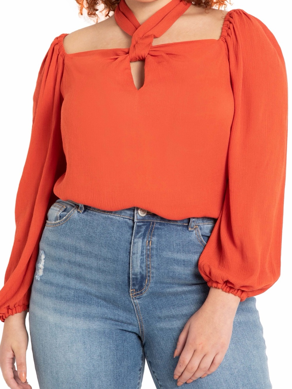 Eloquii Square Neck Blouse